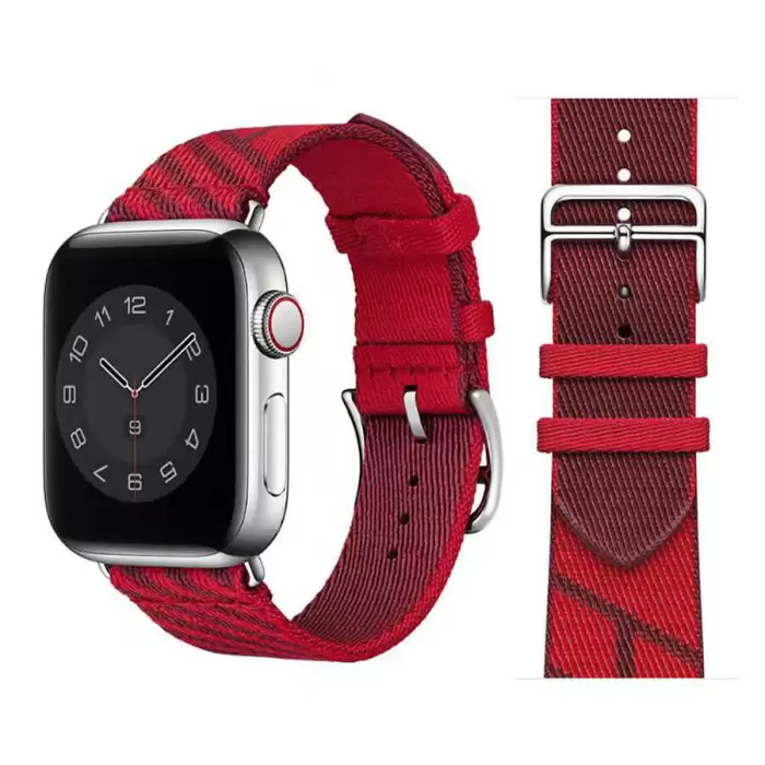 Apple Watch 46mm 10 Serisi KRD-51 Hasır Kordon