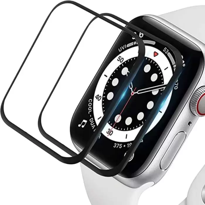 Apple Watch 44mm  PMMA Silikon Body Saat Ekran Koruyucu