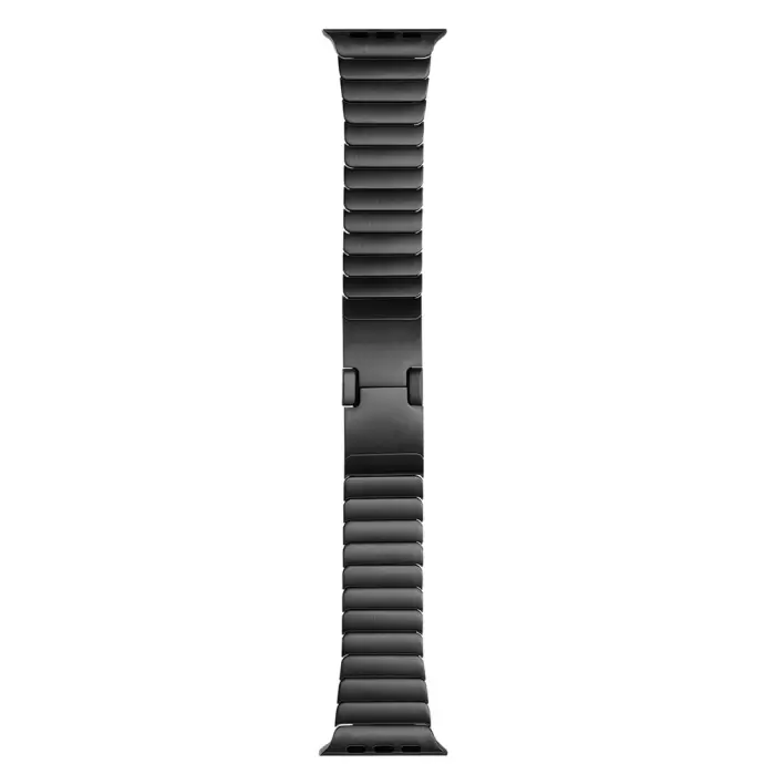 Apple Watch 7 45mm Lopard KRD-82 Çizgi Orjnal Tasarım Şık Ve Dayanıklı Metal Kordon