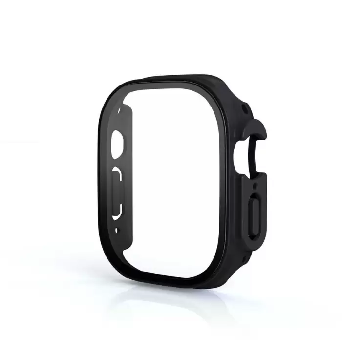 Apple Watch Ultra 49mm Sert Silikon Gard 19 Kasa Ve Ekran 360 Derece Koruma