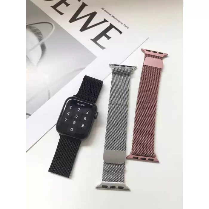 Apple Watch Ultra 49mm Kordon Lopard KRD-01 Metal Strap Kayış