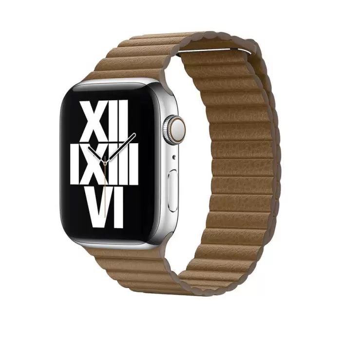 Apple Watch Ultra 49mm Kordon KRD-09 Deri Lop Strap Kayış