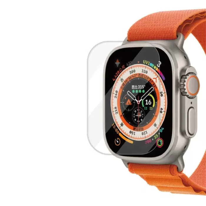 Apple Watch Ultra 49mm  Akıllı Saat Cam Ekran Koruyucu