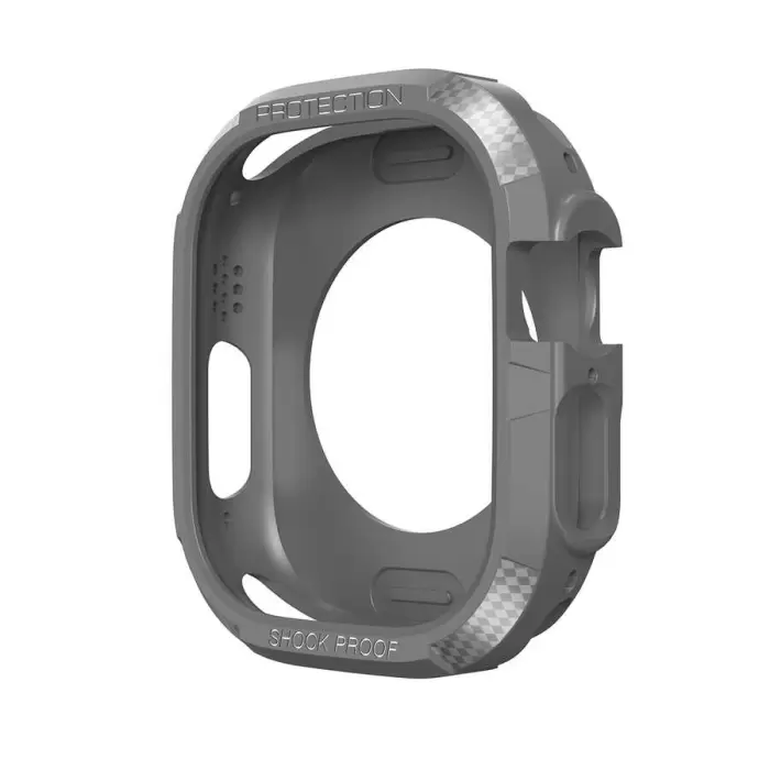 Apple Watch Ultra 49mm Silikon TPU Kasa Koruyucu Lopard Watch Gard 17