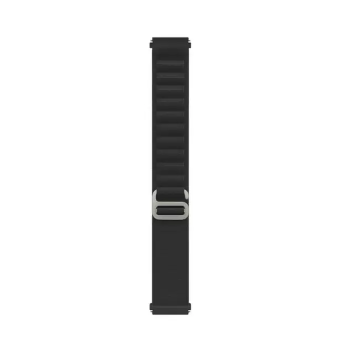 Gear S3 (22mm) Alpine Loop Metal Toka Örgü Işleme Kordon Premium Kayış KRD-74