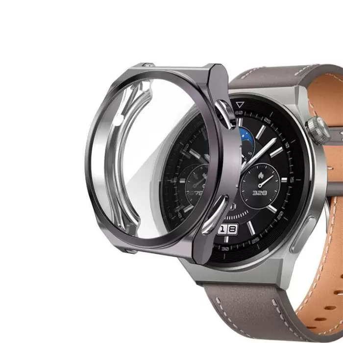 Huawei Watch GT 3 Pro 43mm Lopard Watch Gard 02 Koruyucu Silikon