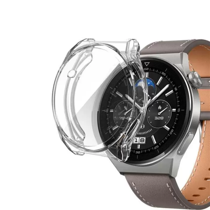 Huawei Watch GT 3 Pro 46mm Lopard Watch Gard 02 Koruyucu Silikon