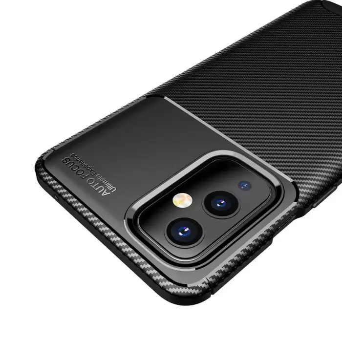 One Plus 9 Kılıf Lopard Kamera Korumalı Karbon Desenli Negro Kapak Orijinal Yüzey Kılıf