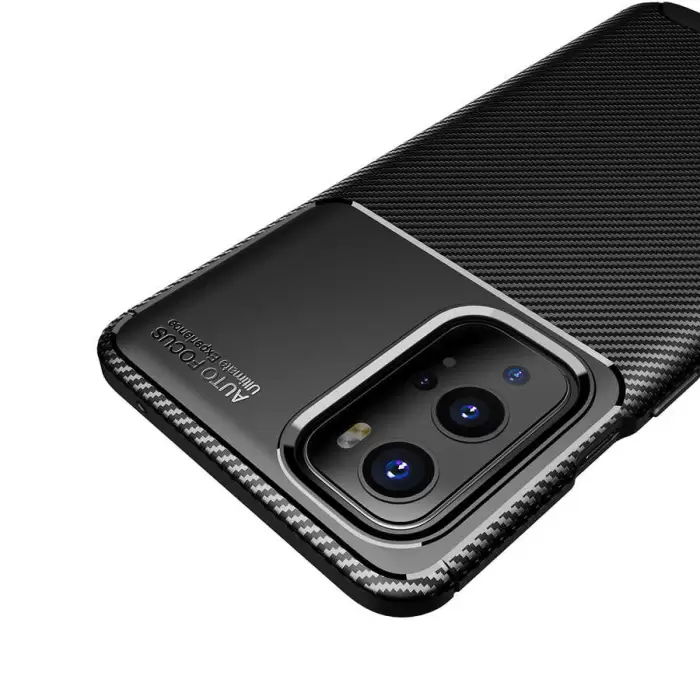 One Plus 9 Pro Kılıf Lopard Kamera Korumalı Karbon Desenli Negro Kapak Orijinal Yüzey Kılıf