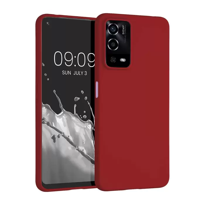 Oppo A55 4G Kılıf Lopard Klasik Mat Renkli Yumuşak Premier Silikon Kılıf