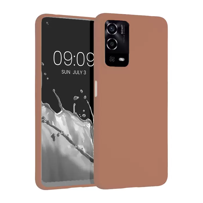 Oppo A55 4G Kılıf Lopard Klasik Mat Renkli Yumuşak Premier Silikon Kılıf