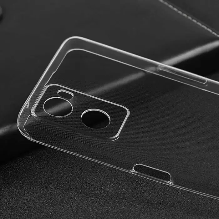 Oppo A76 Kılıf Lopard Kamera Korumalı Renksiz Şeffaf Esnek Silikon Kapak Süper