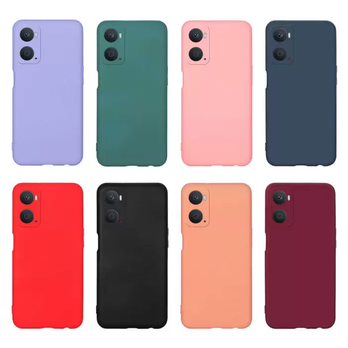 Oppo A96 4G Kılıf Lopard Içi Kadife Lansman Yumuşak Mara Silikon Kapak