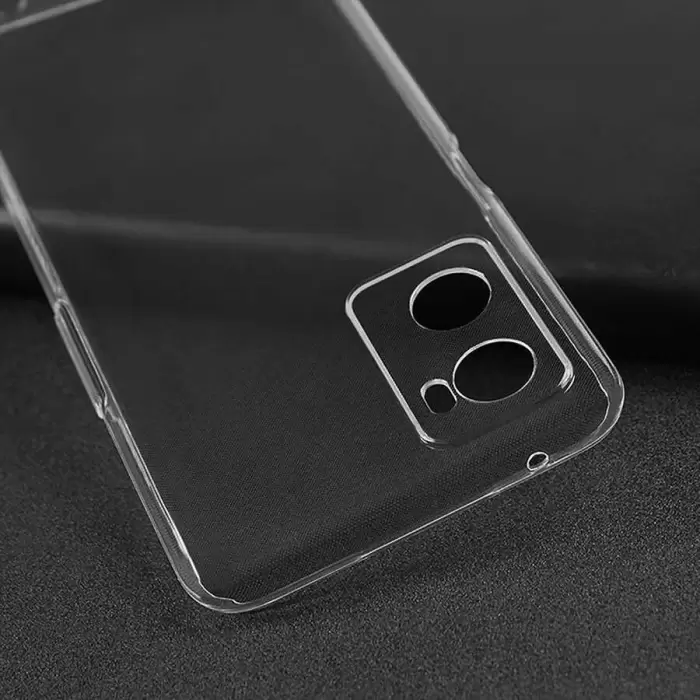 Oppo A96 4G Kılıf Lopard Kamera Korumalı Renksiz Şeffaf Esnek Silikon Kapak Süper