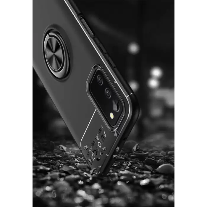 Samsung Galaxy A03s Kılıf Lopard Kamera Korumalı Yüzüklü Standlı Koruyucu Orjinal Kalite Ravel
