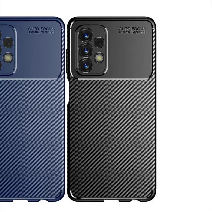 Samsung Galaxy A23 Kılıf  Kamera Korumalı Karbon Desenli Negro Kapak Yüzey Kılıf