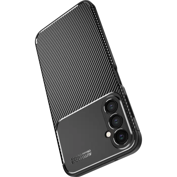 Samsung Galaxy A24 Kılıf Lopard Kamera Korumalı Karbon Desenli Negro Kapak Orijinal Yüzey Kılıf