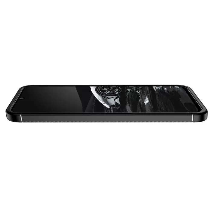Samsung Galaxy A24 Kılıf Lopard Kamera Korumalı Karbon Desenli Negro Kapak Orijinal Yüzey Kılıf