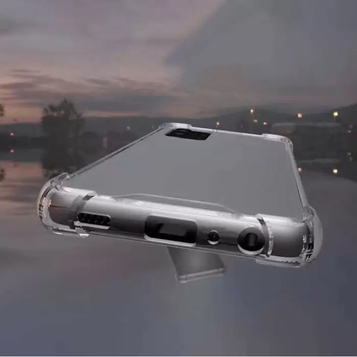 Samsung Galaxy A32 4G Kılıf Lopard Nitro Antishock Köşe Koruma Darbe Emici Şeffaf Orjinal Doku Silikon