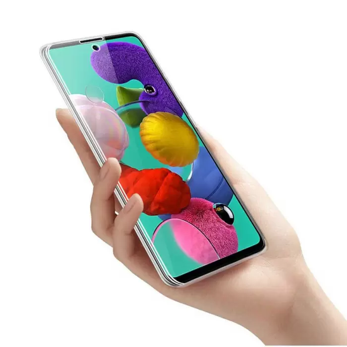 Samsung Galaxy A51 Şeffaf Kılıf Arkalı Önlü 360 Derece Ultra Korumalı Enjoy Kapak