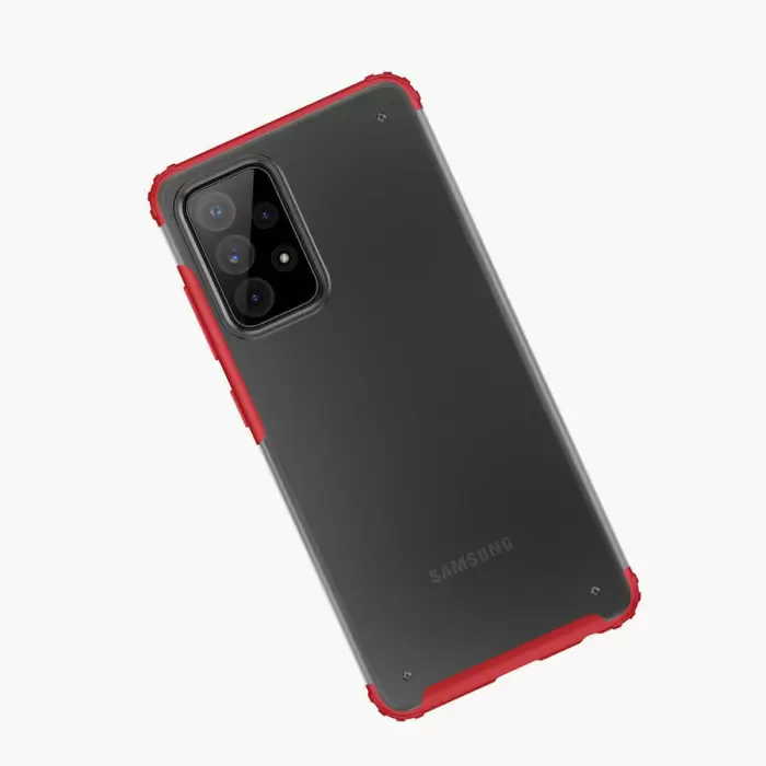 Samsung Galaxy A52 Kılıf Lopard Military Armor Köşe Korumalı Mat Sırt Ince Lüks Kapak Volks