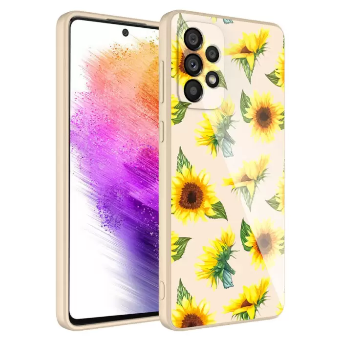 Samsung Galaxy A53 5G Kılıf Kamera Korumalı Desenli Sert Silikon Lopard Epoksi Kapak