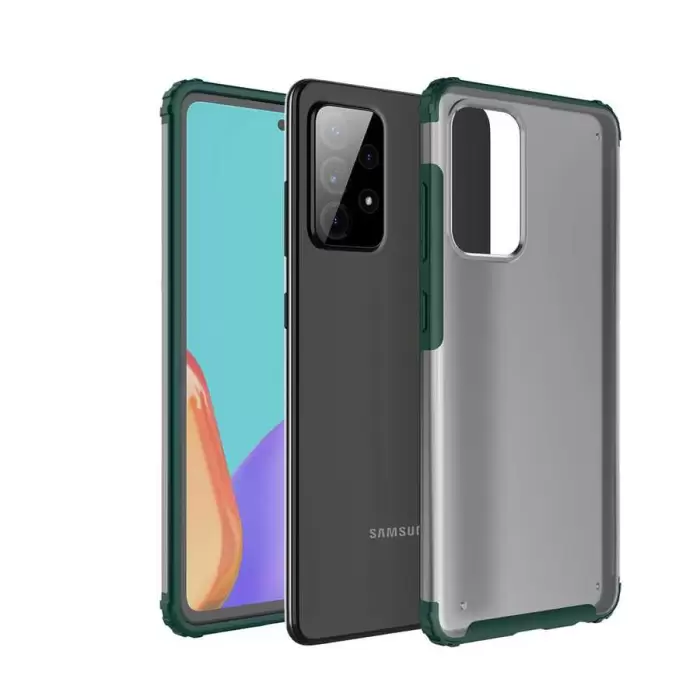 Samsung Galaxy A72 Kılıf  Military Armor Köşe Korumalı Mat Sırt Ince Lüks Kapak Volks