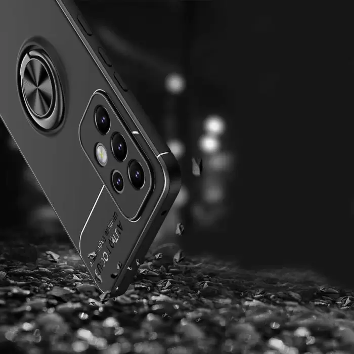Samsung Galaxy A73 Kılıf Lopard Kamera Korumalı Yüzüklü Standlı Koruyucu Orjinal Kalite Ravel