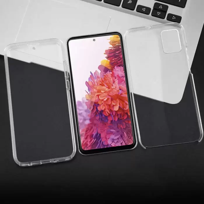 Samsung Galaxy A81 (Note 10 Lite) Şeffaf Kılıf Arkalı Önlü 360 Derece Ultra Korumalı Enjoy Kapak