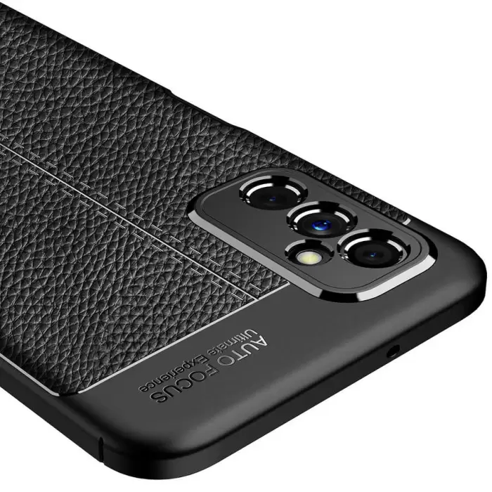 Samsung Galaxy M52 Kılıf Lopard Kamera Korumalı Deri Orjinal Görünümlü Kapak Niss