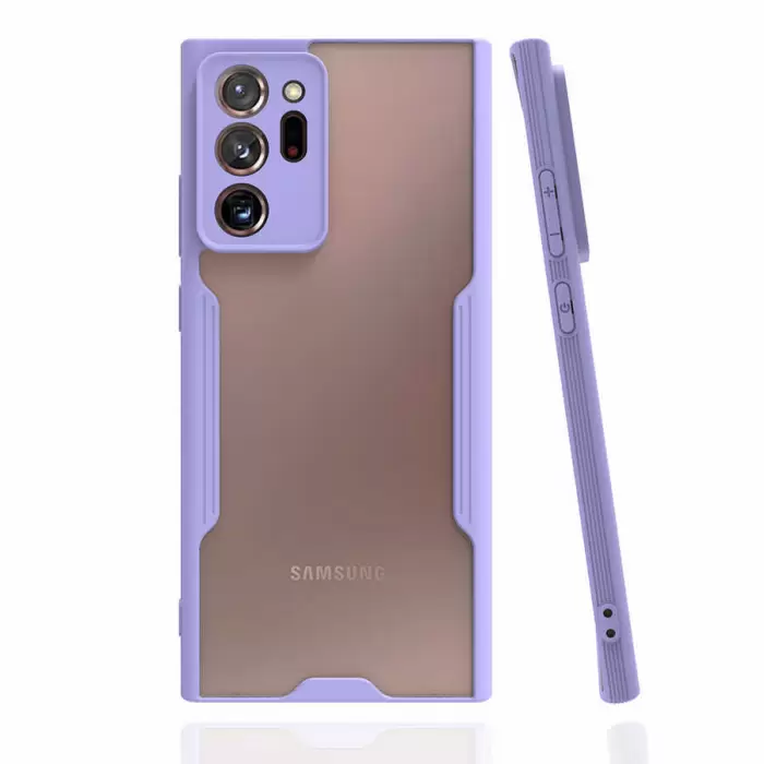 Samsung Galaxy Note 20 Ultra Kılıf Parfe Silikon Kapak Kamera Korumalı Kılıf Ultra Ince Buzlu Mat Renkli