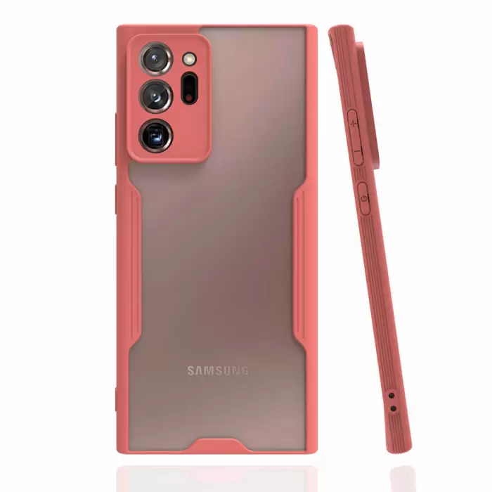 Samsung Galaxy Note 20 Ultra Kılıf Parfe Silikon Kapak Kamera Korumalı Kılıf Ultra Ince Buzlu Mat Renkli