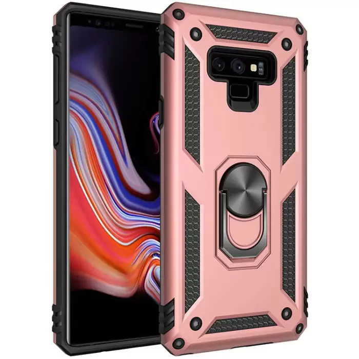 Samsung Galaxy Note 9 Kılıf Lopard Kamera Korumalı Sürgülü Yüzüklü Orjinal Tasarım Armor Vega