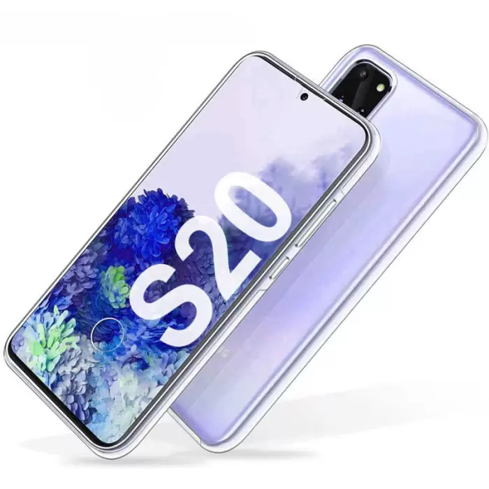 Samsung Galaxy S20 Şeffaf Kılıf Arkalı Önlü 360 Derece Ultra Korumalı Enjoy Kapak