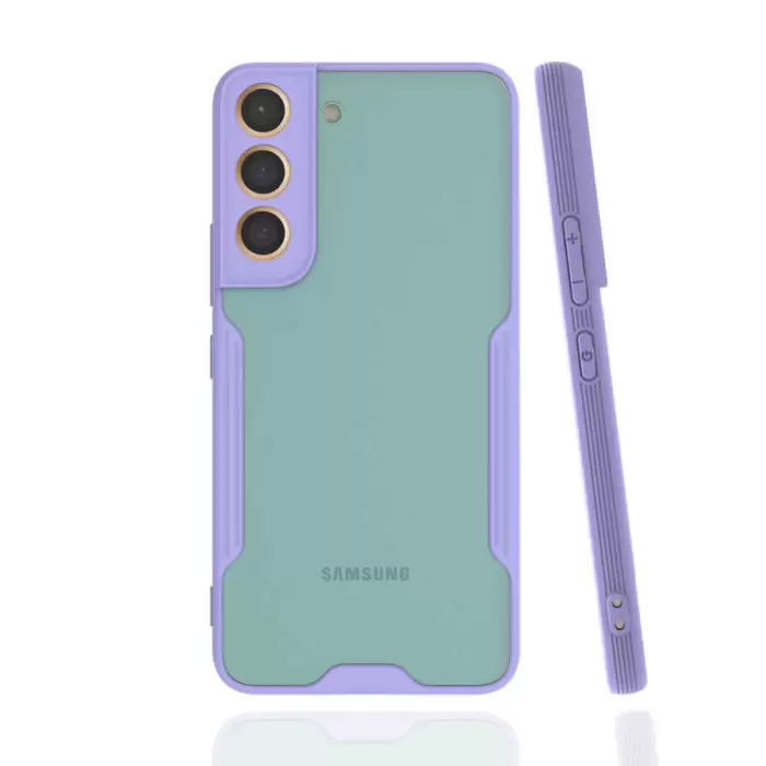 Samsung Galaxy S22 Kılıf Parfe Silikon Kapak Kamera Korumalı Kılıf Ultra Ince Buzlu Mat Renkli