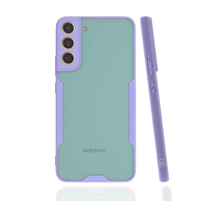 Samsung Galaxy S22 Plus Kılıf Parfe Silikon Kapak Kamera Korumalı Kılıf Ultra Ince Buzlu Mat Renkli