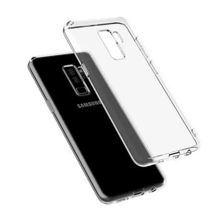 Samsung Galaxy S9 Plus Kılıf Lopard Kamera Korumalı Renksiz Şeffaf Esnek Silikon Kapak Süper