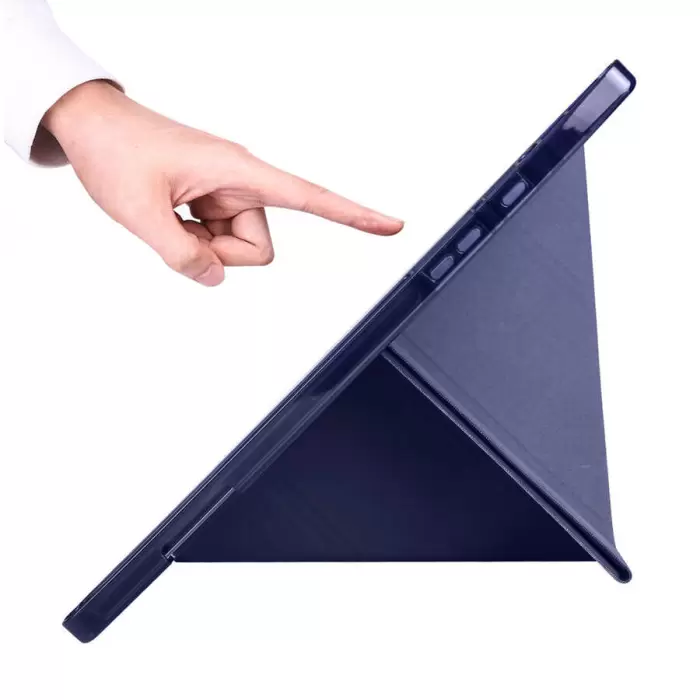 Samsung Galaxy Tab A8 10.5 SM-X200 (2021) Kılıf  Tri Folding Kalem Bölmeli Standlı Kılıf