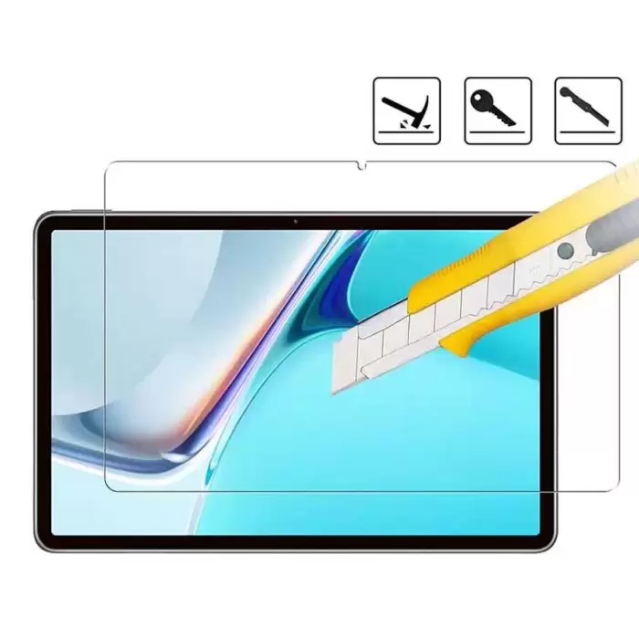 Samsung Galaxy Tab A8 10.5 SM-X200 (2021) Uyumlu İnce Ekran Koruyucu Esnek Kırılmaz Tablet Blue Nano Koruma