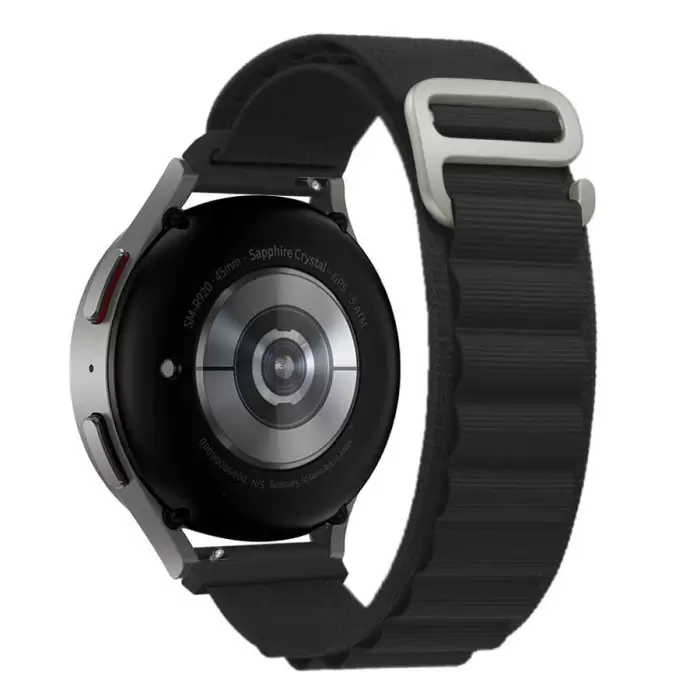 Samsung Galaxy Watch Active 2 44mm Alpine Loop Metal Toka Örgü Işleme Kordon Premium Kayış KRD-74