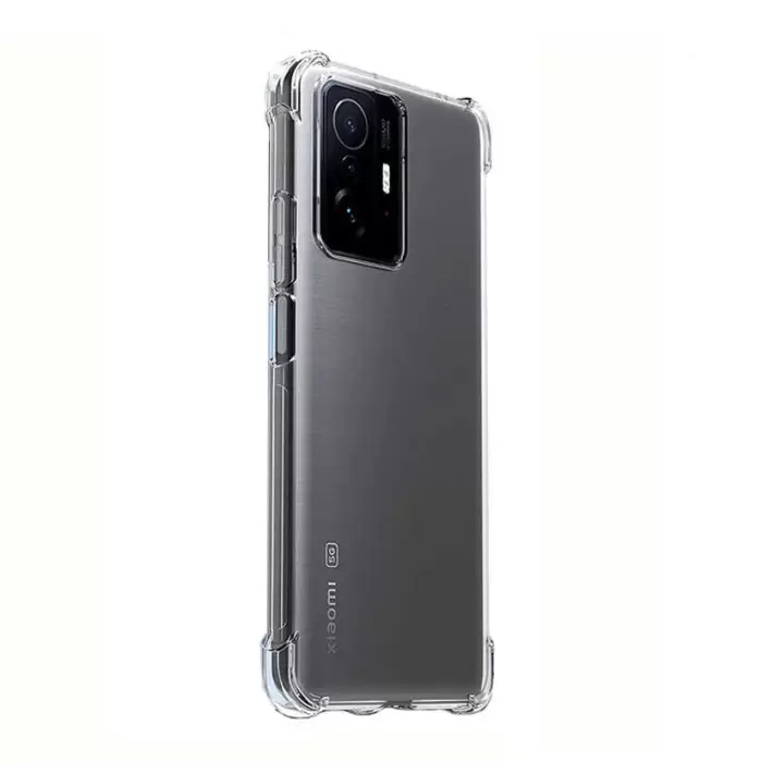 Xiaomi Mi 11T 5G Kılıf Lopard Nitro Antishock Köşe Koruma Darbe Emici Şeffaf Orjinal Doku Silikon