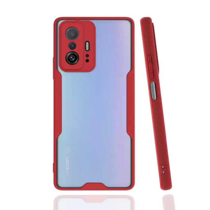 Xiaomi Mi 11T Pro 5G Kılıf Parfe Silikon Kapak Kamera Korumalı Kılıf Ultra Ince Buzlu Mat Renkli