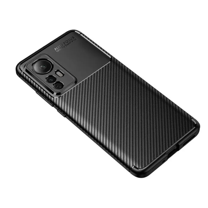 Xiaomi Mi 12 Pro Kılıf  Kamera Korumalı Karbon Desenli Negro Kapak Yüzey Kılıf