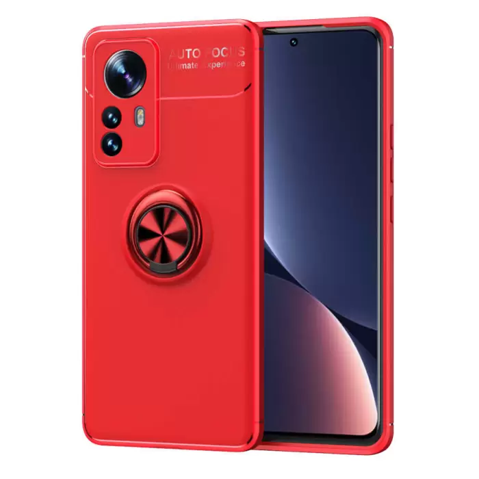 Xiaomi Mi 12 Pro Kılıf Lopard Kamera Korumalı Yüzüklü Standlı Koruyucu Orjinal Kalite Ravel