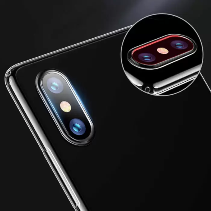 Xiaomi Mi 8 Kılıf Lopard Kamera Korumalı Renksiz Şeffaf Esnek Silikon Kapak Süper