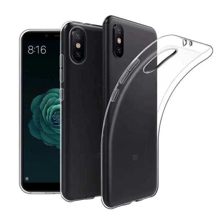 Xiaomi Mi 8 Kılıf  Kamera Korumalı Renksiz Şeffaf Esnek Silikon Kapak Süper