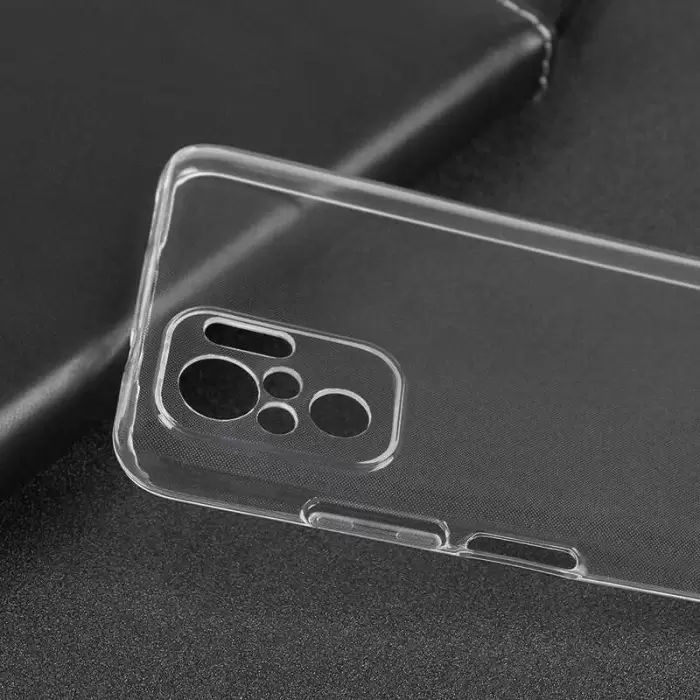 Xiaomi Poco M5S Kılıf Lopard Kamera Korumalı Renksiz Şeffaf Esnek Silikon Kapak Süper