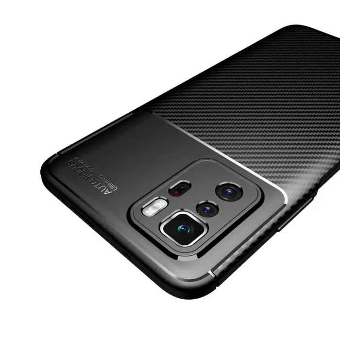 Xiaomi Poco X3 GT Kılıf Lopard Kamera Korumalı Karbon Desenli Negro Kapak Orijinal Yüzey Kılıf