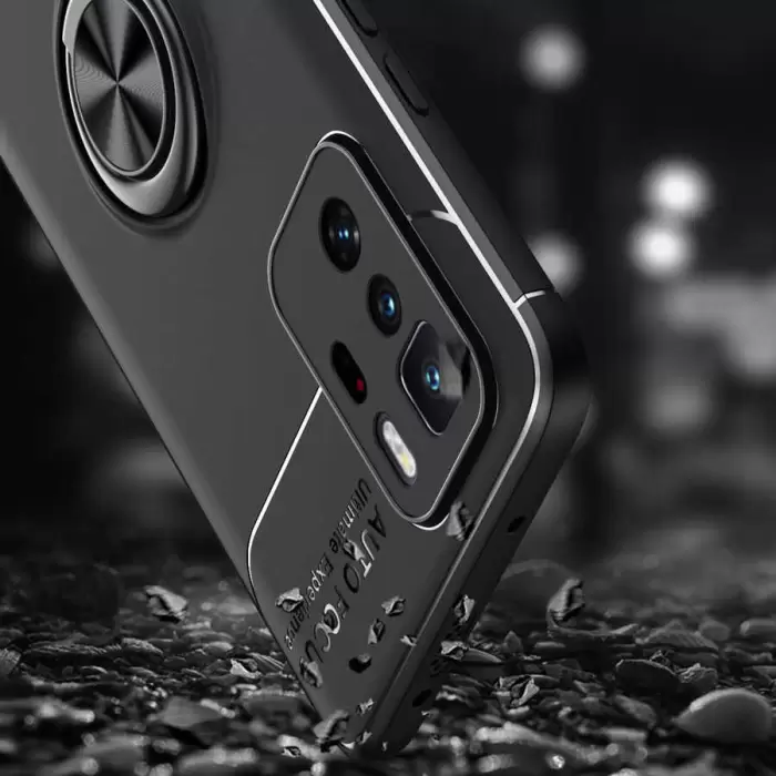Xiaomi Poco X3 GT Kılıf Lopard Kamera Korumalı Yüzüklü Standlı Koruyucu Orjinal Kalite Ravel