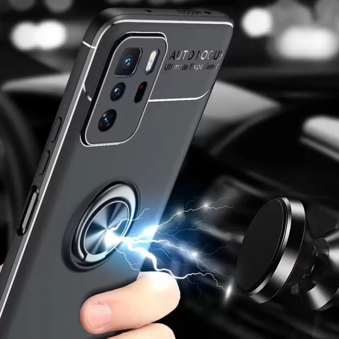 Xiaomi Poco X3 GT Kılıf Lopard Kamera Korumalı Yüzüklü Standlı Koruyucu Orjinal Kalite Ravel